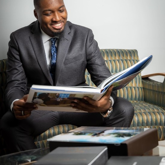Man Reading Magazine